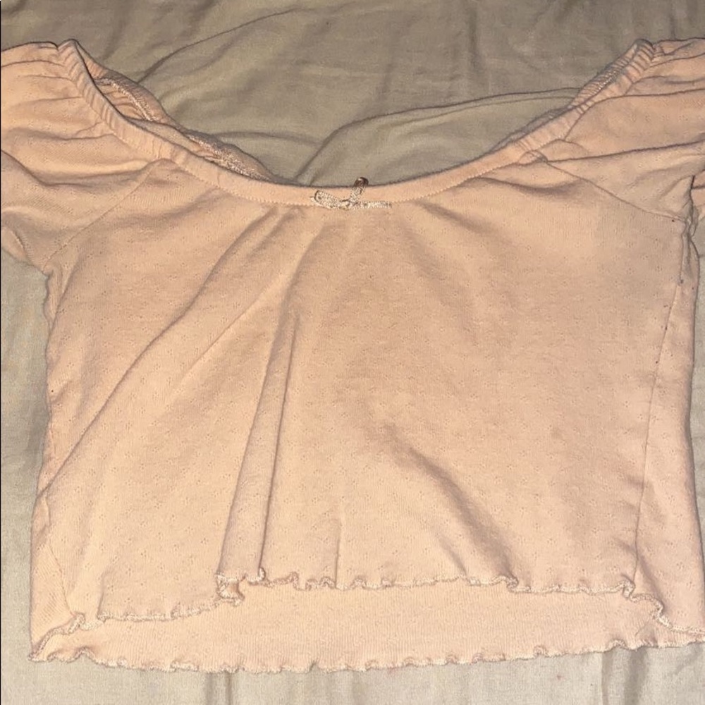 orange pacsun crop top